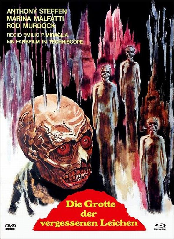 Die Grotte der vergessenen Leichen (1971) Cover A, Eurocult Collection, Limited Edition, Mediabook, Blu-ray + DVD