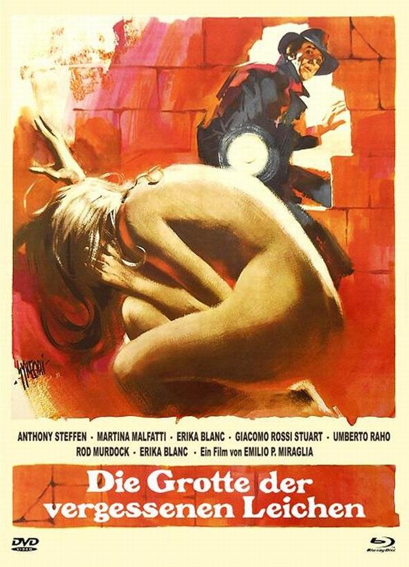 Die Grotte der vergessenen Leichen (1971) Cover C, Eurocult Collection, Limited Edition, Mediabook, Uncut, Blu-ray + DVD