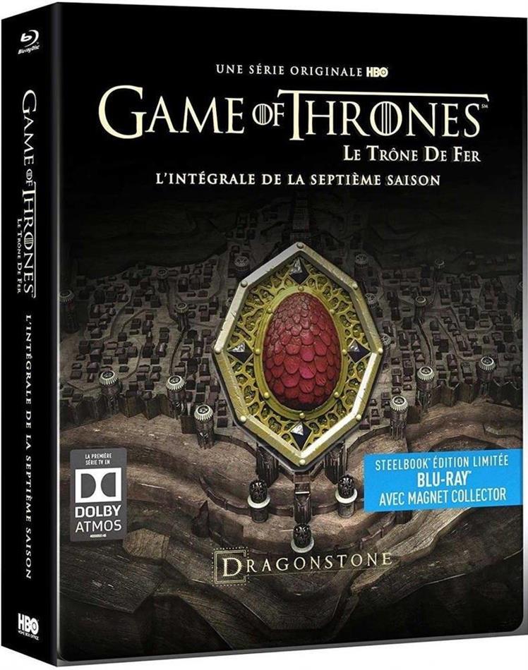 Game of Thrones - Saison 7 avec Magnet Collector, Édition Limitée, Steelbook, 4 Blu-ray