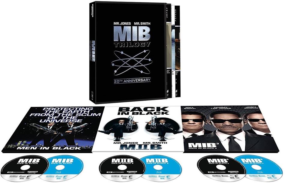 Men in Black Trilogy 20th Anniversary Collection, 3 4K Ultra HDs + 3 Blu-ray