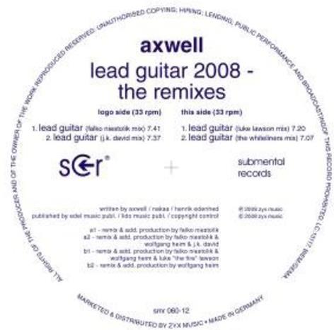 Axwell - Lead Guitar 2008: The Remixes 12" Maxi