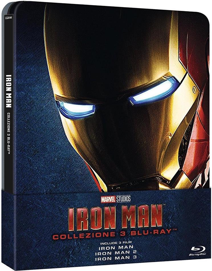 Iron Man Trilogia Limited Edition, Steelbook, 3 Blu-rays