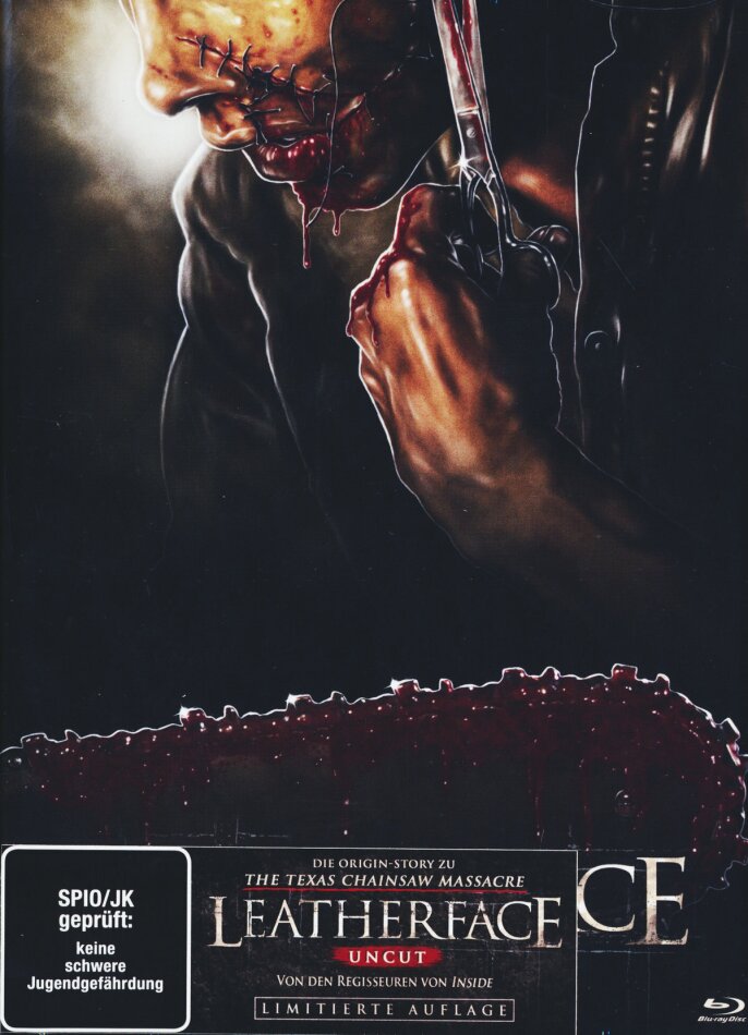Leatherface (2017) Cover C, Édition Limitée, Mediabook, Uncut, Blu-ray + DVD