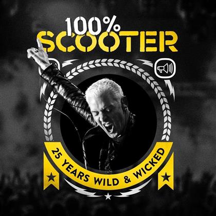 Scooter - 100% Scooter - 25 Years Wild & Wicked (Coffret, &Eacute;dition Deluxe, 5 CD + LP + Cassette audio)