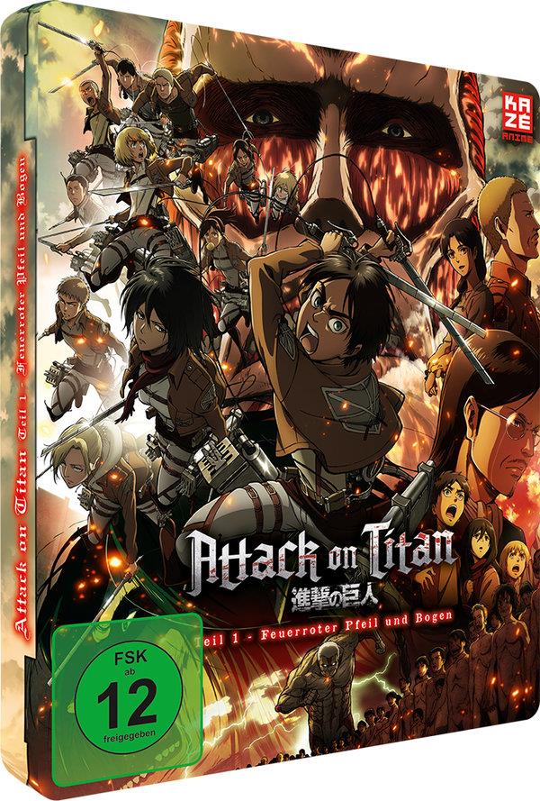 Attack on Titan - Anime Movie Teil 1 - Feuerroter Pfeil und Bogen (2014) Limited Edition, Steelbook