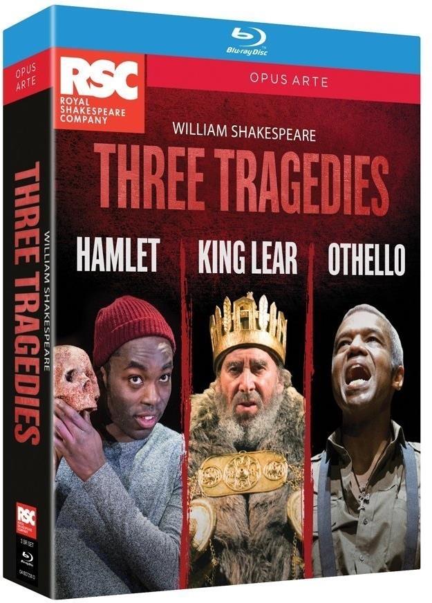 Three Tragedies - Hamlet / King Lear / Othello Opus Arte, 3 Blu-ray