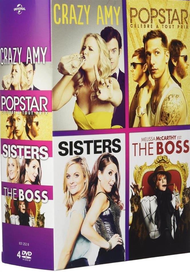Popstars / Crazy Amy / The Boss / Sisters 4 DVD