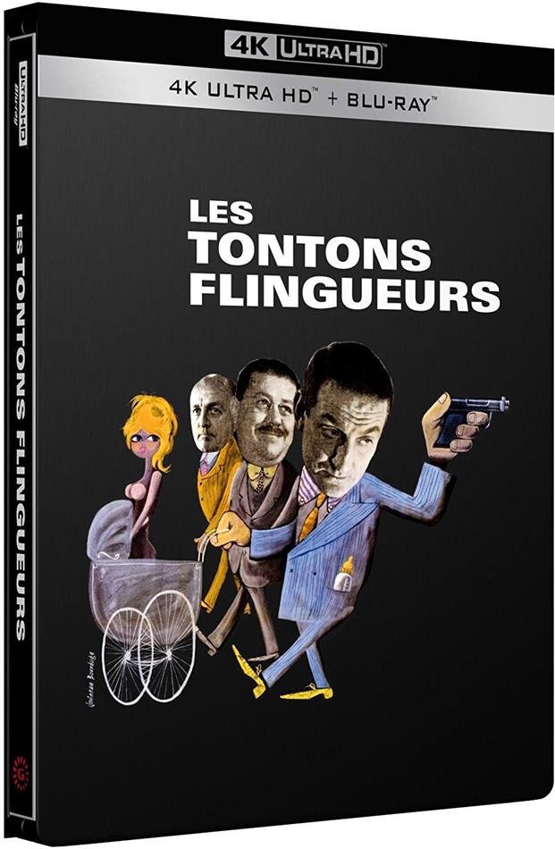 Les Tontons flingueurs (1963) b/w, Limited Edition, Steelbook, 4K Ultra HD + Blu-ray