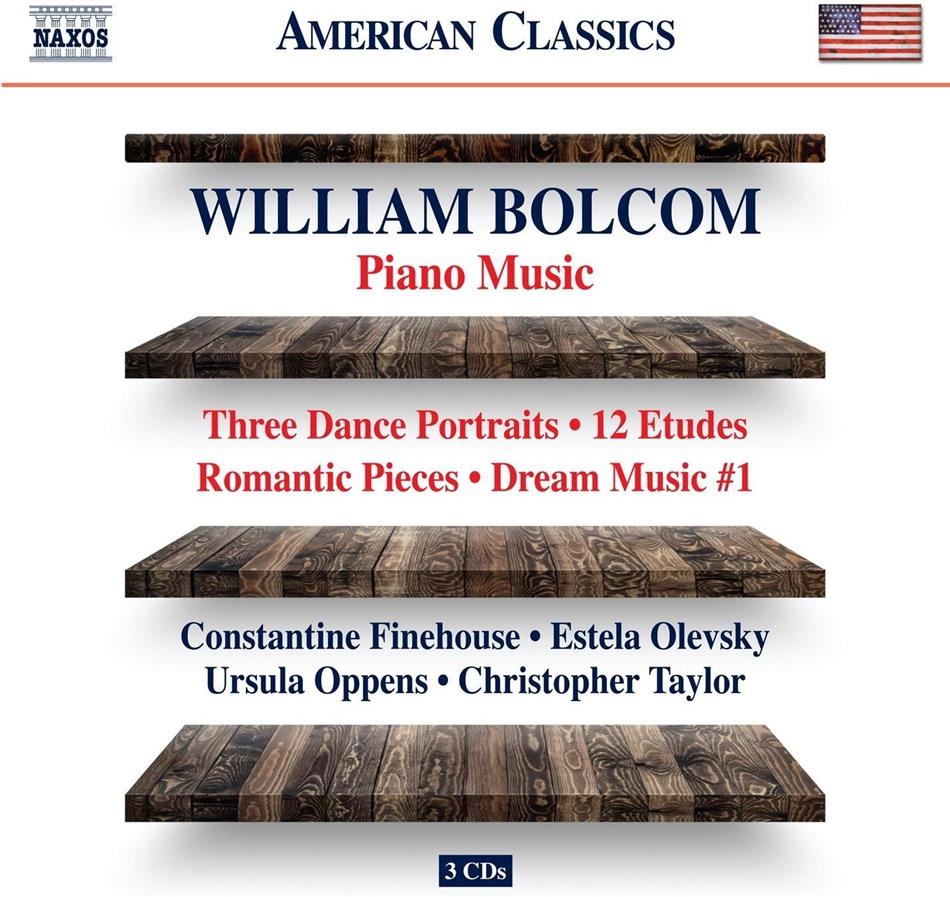 Constantine Finehouse, Olevsky Estela, Piano, Ursula Oppens & William Bolcom (*1938) - Piano Music 3 CDs