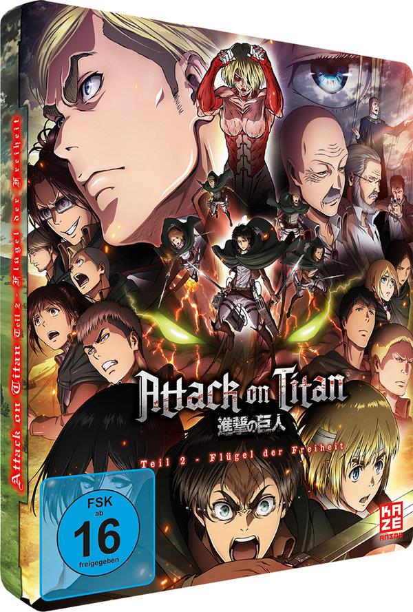 Attack on Titan - Anime Movie Teil 2 - Flügel der Freiheit (2015) Limited Edition, Steelbook