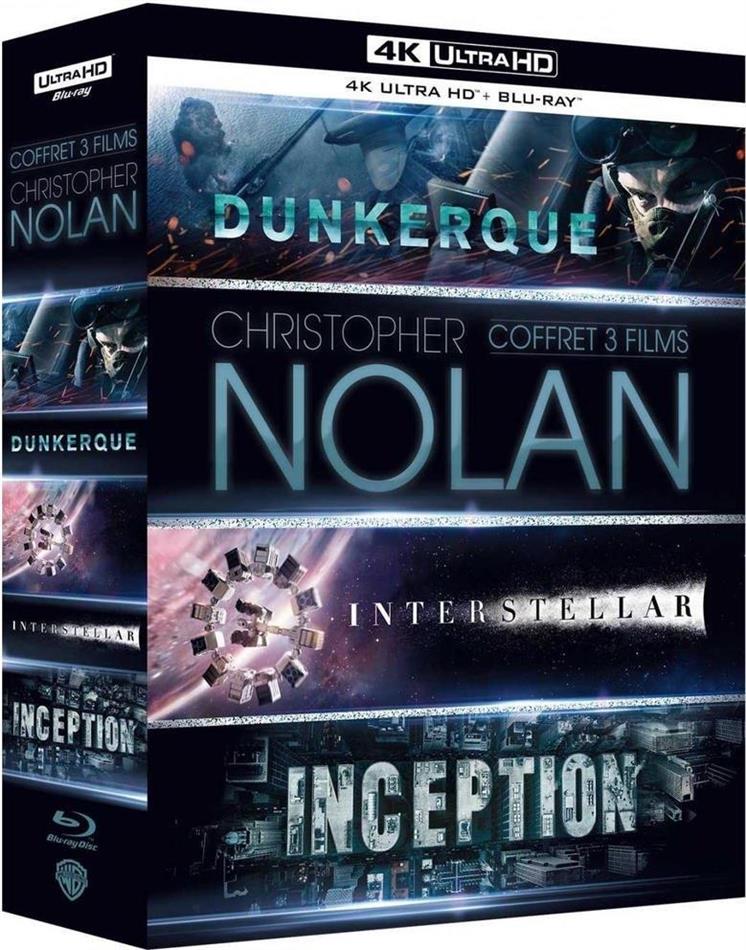 Christopher Nolan - Dunkerque / Interstellar / Inception Box, 3 4K Ultra HDs + 6 Blu-rays