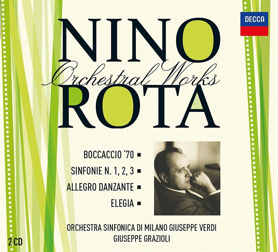 Nino Rota (1911-1979), Giuseppe Grazioli & Orchestra Sinfonica di Milano Giuseppe Verdi - Orchestral Works Vol.6 2 CD