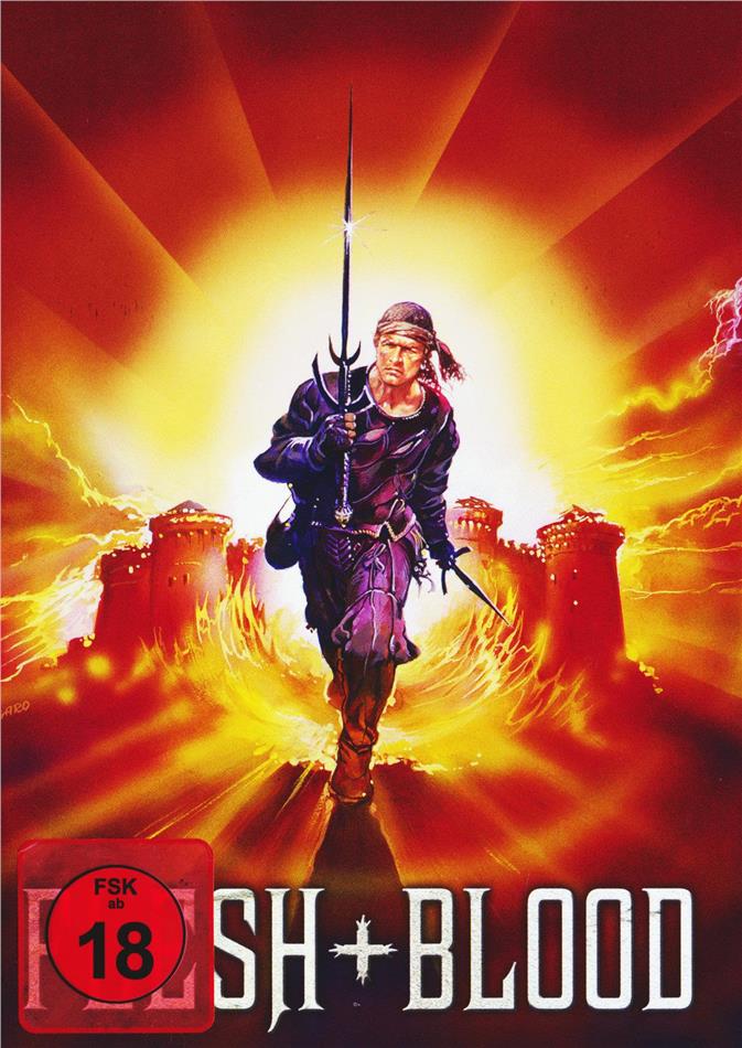 Flesh+Blood (1985) Cover B, Collector's Edition, Limited Edition, Mediabook, Blu-ray + DVD