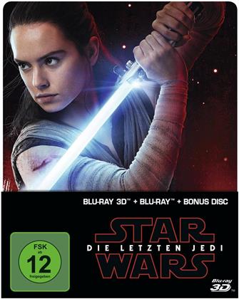 Star Wars - Episode 8 - Die letzten Jedi (2017) (Edizione Limitata, Steelbook, Blu-ray 3D + 2 Blu-ray)