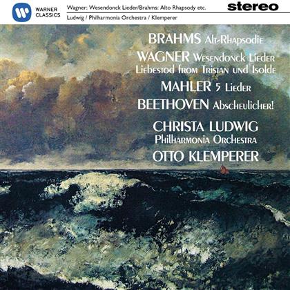 Richard Wagner (1813-1883), Johannes Brahms (1833-1897), Gustav Mahler (1860-1911), Christa Ludwig & Otto Klemperer - Wesendonck-Lieder / Alt-Rhapsodie