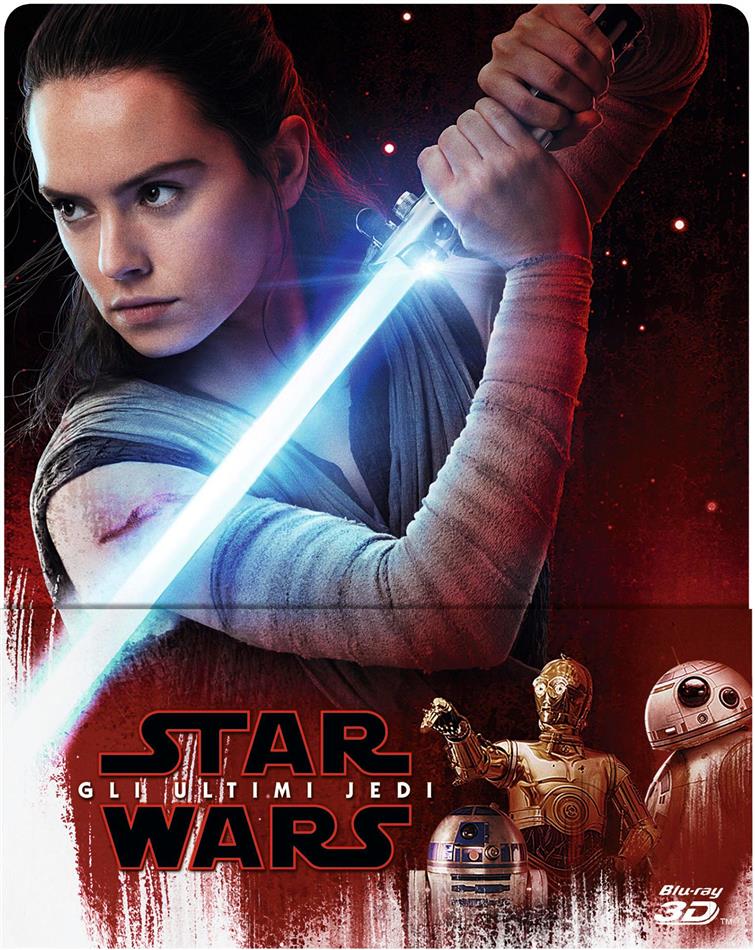Star Wars - Episode 8 - Gli ultimi Jedi (2017) Limited Edition, Steelbook, Blu-ray 3D + 2 Blu-rays