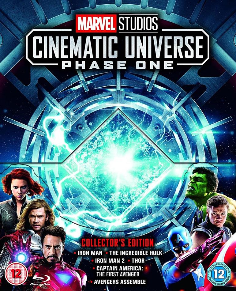 Marvel Studios Cinematic Universe - Phase 1 7 Blu-rays