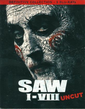 Saw 1-8 - Definitive Collection (Uncut, 9 Blu-rays)