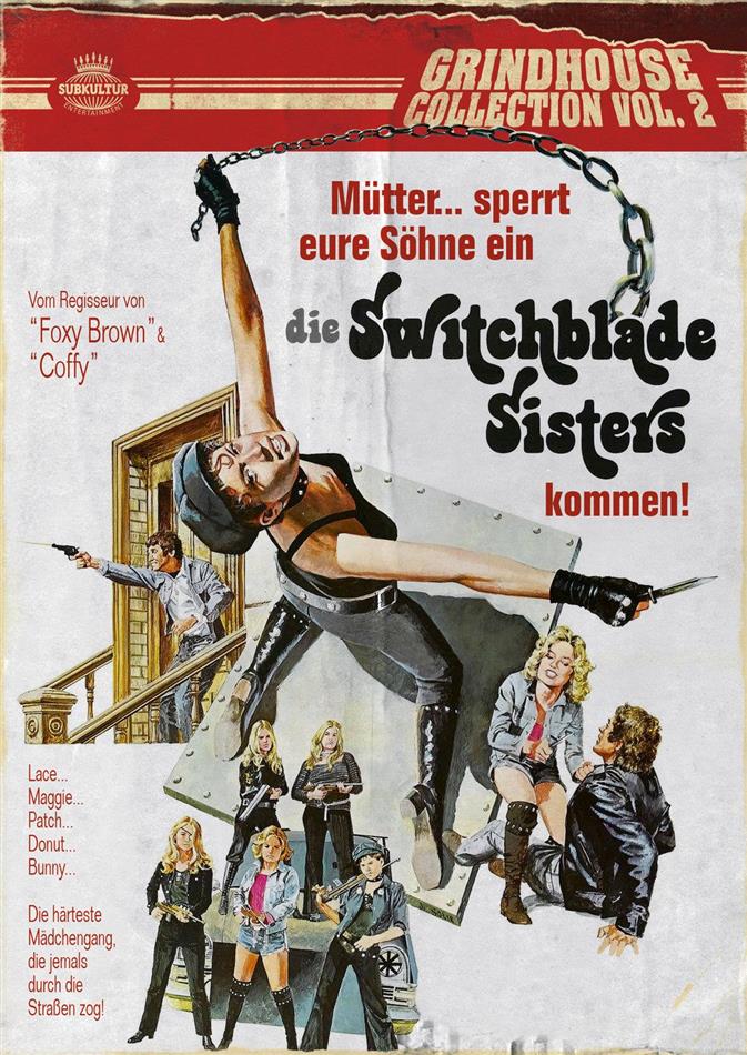 Die Switchblade Sisters (1975) Grindhouse Collection, Uncut, Blu-ray + DVD