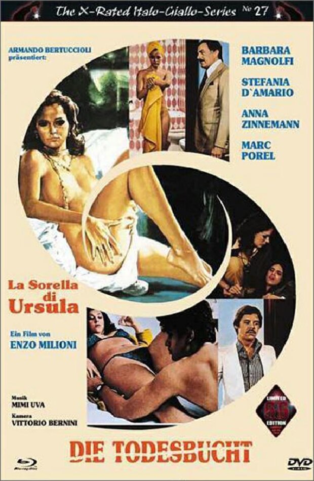 Die Todesbucht - La sorella di Ursula (1978) Eurocult Collection, Grosse Hartbox, Cover A, The X-Rated Italo-Giallo-Series, Limited Edition, Uncut, Blu-ray + DVD