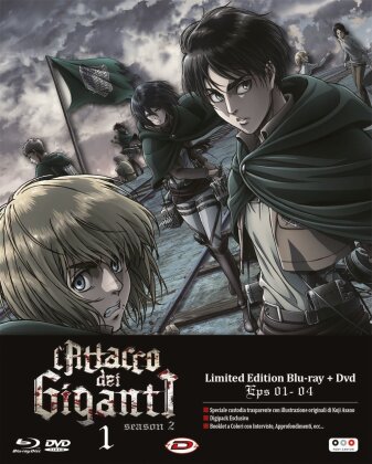 L'attacco dei Giganti - Stagione 2 Vol. 1 (Digibook, Edizione Limitata, Blu-ray + DVD)