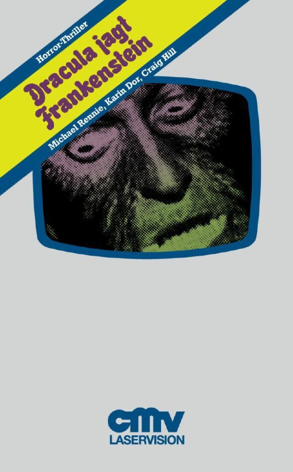 Dracula jagt Frankenstein (1970) VHS-Edition, Grosse Hartbox, Édition Limitée, Uncut
