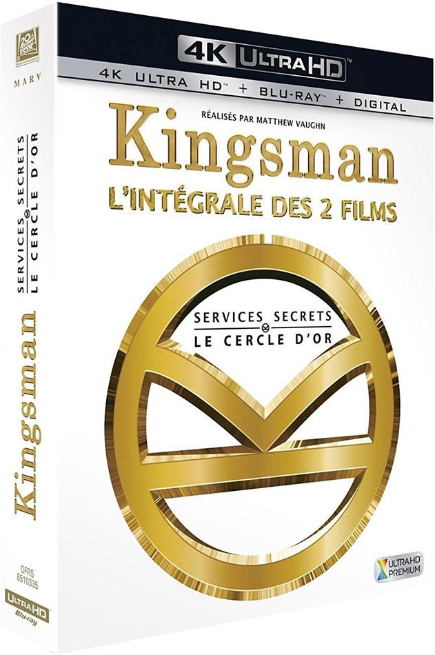Kingsman: L'Intégrale des 2 films - Services secrets / Le cercle d'or 2 4K Ultra HDs + 2 Blu-rays