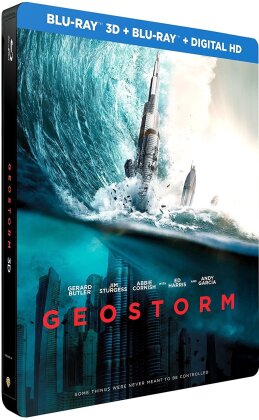 Geostorm (2017) (&Eacute;dition Limit&eacute;e, Steelbook, Blu-ray 3D + Blu-ray)