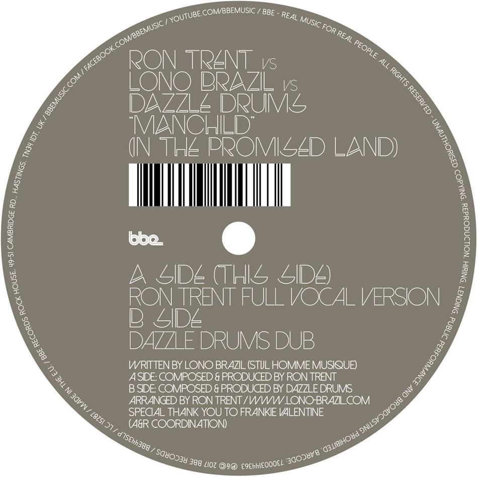 Ron Trent, Lono Brazil & Dazzle Drums - Manchild (In The Promised Land) LP