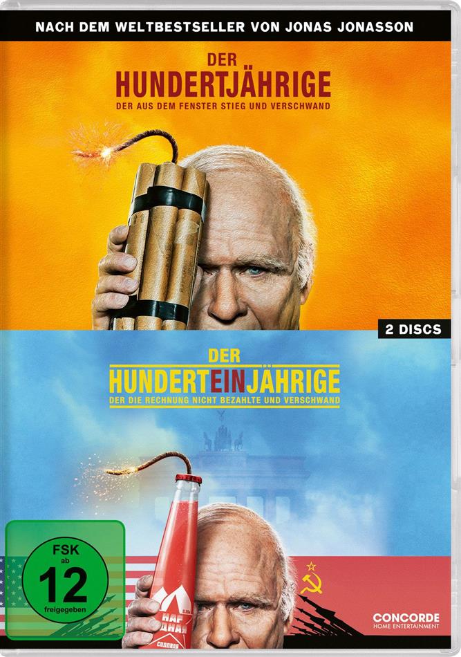 Der Hundertjährige, der aus dem Fenster stieg und verschwand / Der Hunderteinjährige, der die Rechnung nicht bezahlte und verschwand 2 DVD