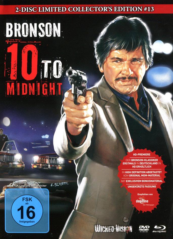10 to Midnight (1983) Cover B, Collector's Edition, Limited Edition, Mediabook, Uncut, Blu-ray + DVD