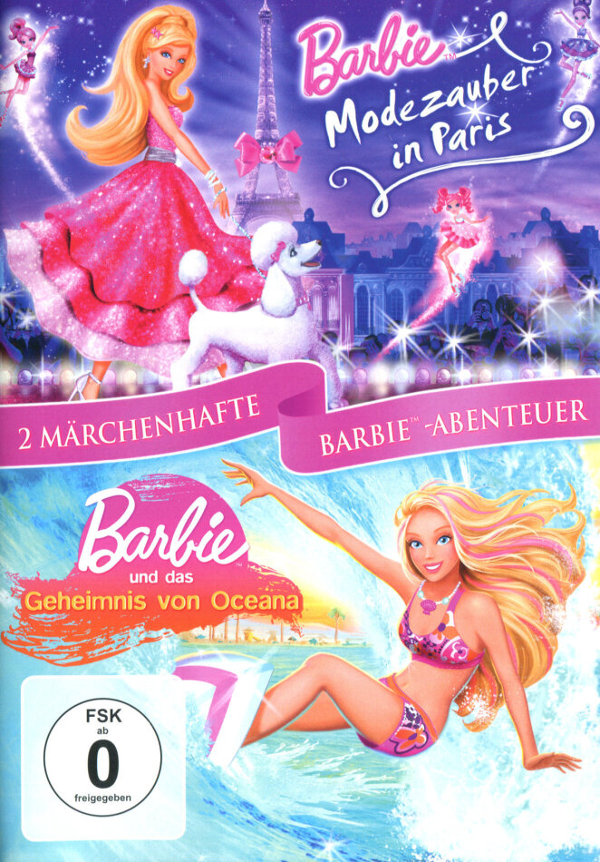 Barbie - Modezauber In Paris / Barbie - Das Geheimnis von Oceana - 2 märchenhafte Barbie-Abenteuer 2 DVDs