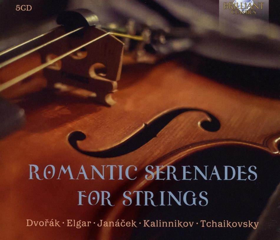 Romantic Serenades For Strings / Romantische Streicherserenaden - Werke Von Dvorak, Elgar, Janacek, Kalinnikov & Tschaikowsky 5 CDs