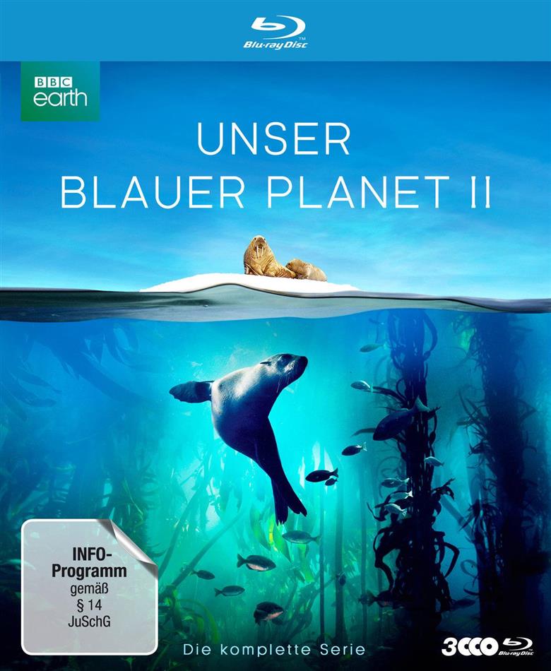 Unser blauer Planet 2 - Die komplette Serie (2017) BBC Earth, Slipcase, Digipack, Uncut, 3 Blu-rays