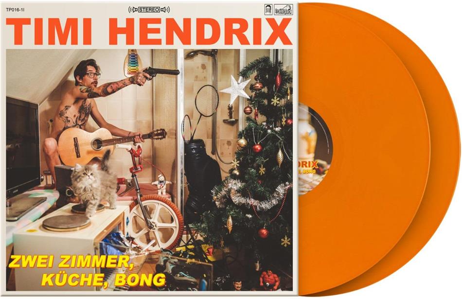 Timi Hendrix - 2 Zimmer, Küche, Bong Limited Edition, Orange Vinyl, 2 LPs + CD