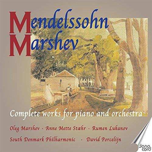 Felix Mendelssohn-Bartholdy (1809-1847), David Porcelijn, Oleg Marshev, Anne Mette Staehr, Rumen Lukanov, … - Complete works for piano and orches 4 CDs