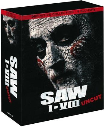 Saw 1-8 - Definitive Collection (Uncut, 9 Blu-rays)