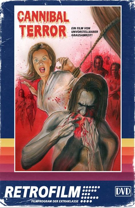 Cannibal Terror (1980) Cover VHS, Grosse Hartbox, Limited Edition, Uncut