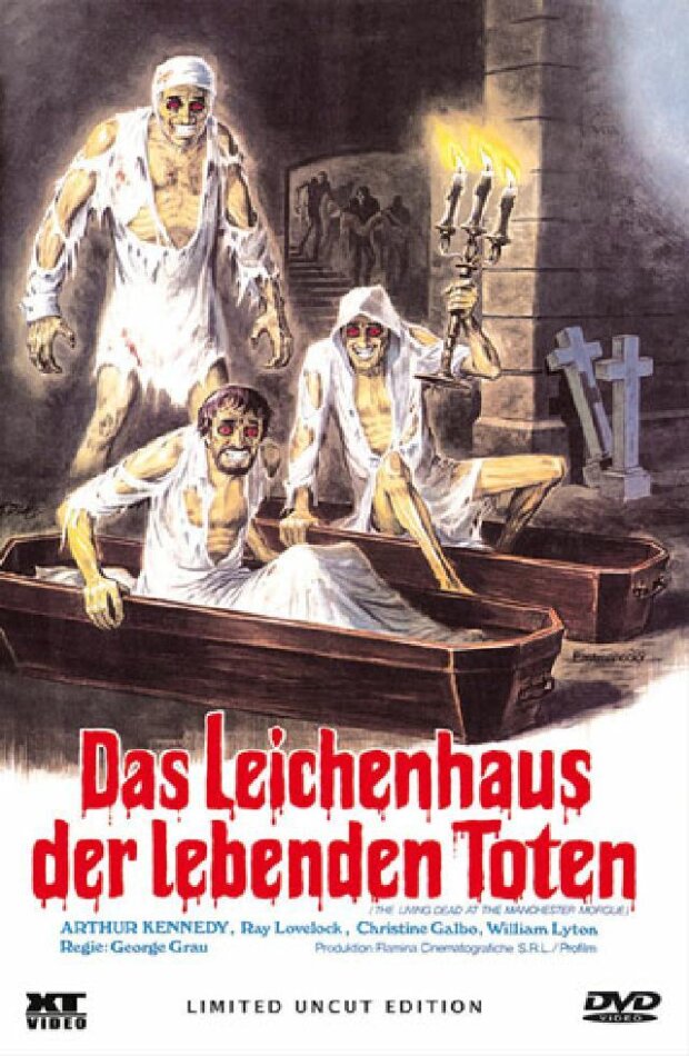 Das Leichenhaus der lebenden Toten (1974) Grosse Hartbox, Cover B, Edizione Limitata, Uncut