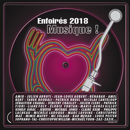Les Enfoir&eacute;s - Enfoir&eacute;s 2018 Musique ! (2 CD)