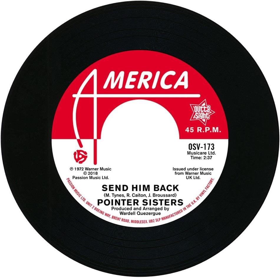 Pointer Sisters - Send Him Back / You Got To Pay Your Dues 7" Single