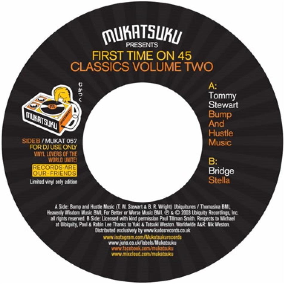 Tommy Stewart & Bridge - Mukatsuku Presents First Time On A 45 Classics Volume Two 7" Single