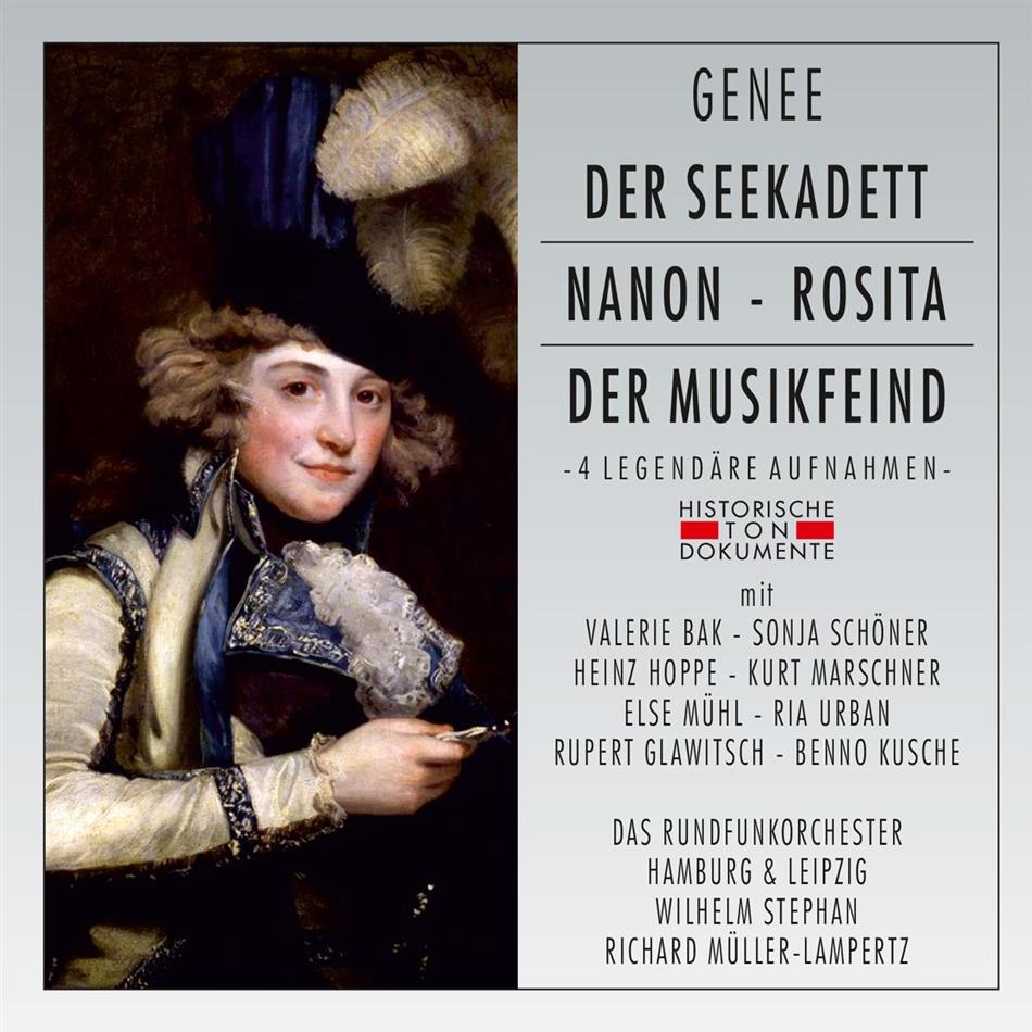 Richard Genee, Richard Müller-Lampertz, Adolf Fritzl Guhl, Hamburger Rundfunkorchester & Rundfunkorchester Leipzig - Der Seekadett / Nanon / Der Musikfeind / Rosita - Aufnahmen 1954/1955/1959 2 CD