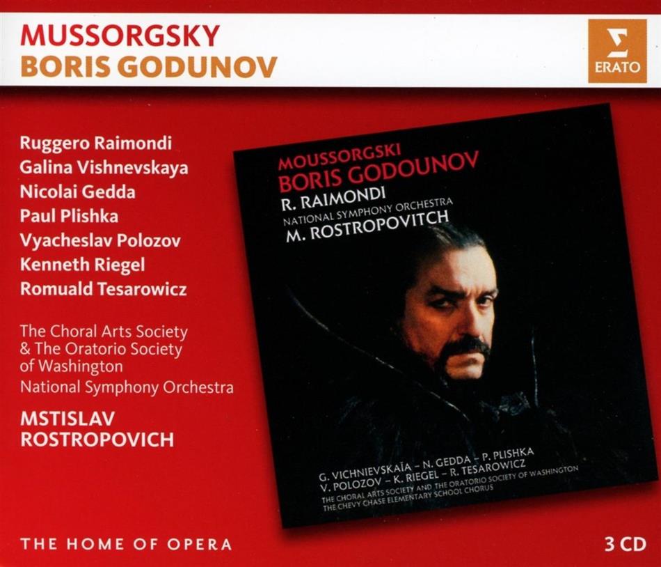Mstislav Rostropovitsch, Ruggero Raimondi & National Symphony Orchestra - Boris Godunov 3 CD