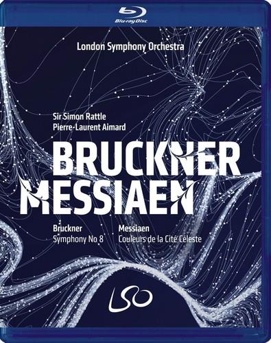 The London Symphony Orchestra, Sir Simon Rattle & Pierre-Laurent Aimard - Bruckner - Symphony No. 8 / Messiaen - Couleurs De La Blu-ray + DVD