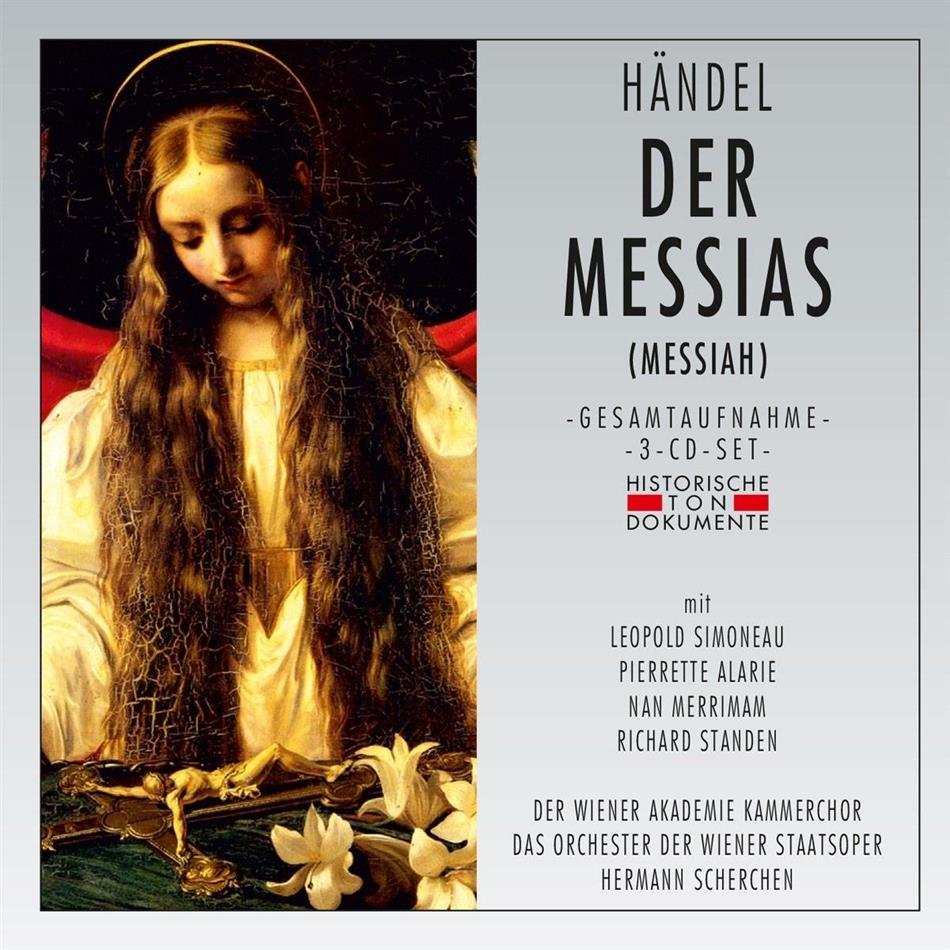 G. F. Haendel, Hermann Scherchen, Léopold Simoneau & Chor und Orchester der Wiener Staatsoper - Der Messias (Messiah) - Gesamtaufnahme In Englischer Sprache 3 CD