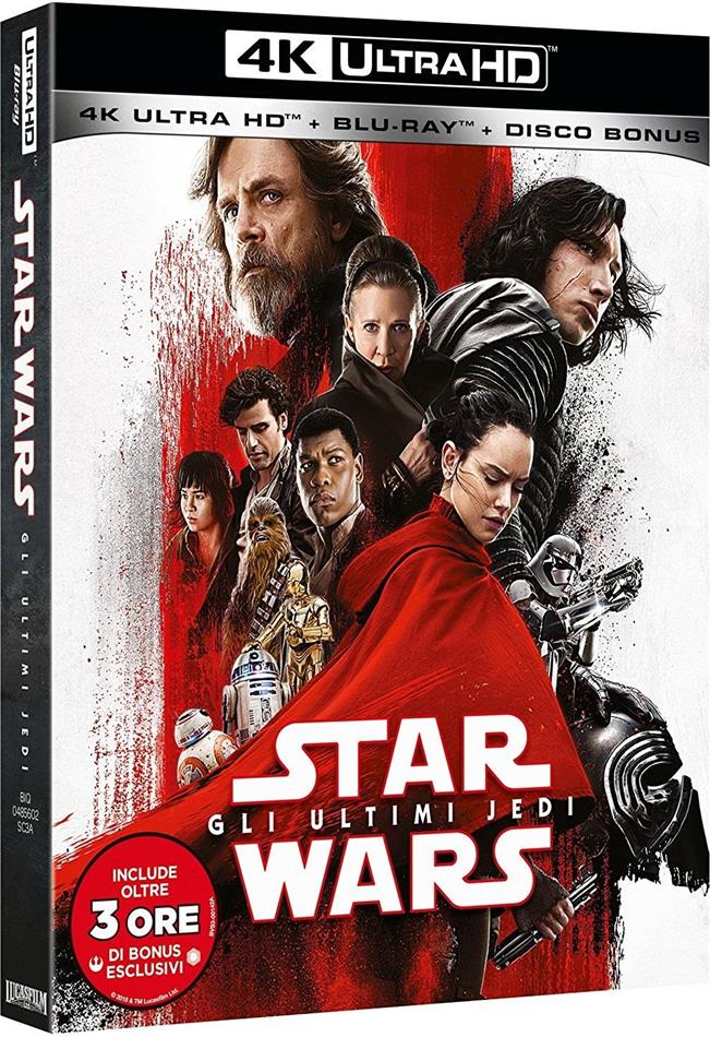 Star Wars - Episode 8 - Gli ultimi Jedi (2017) 4K Ultra HD + 2 Blu-rays