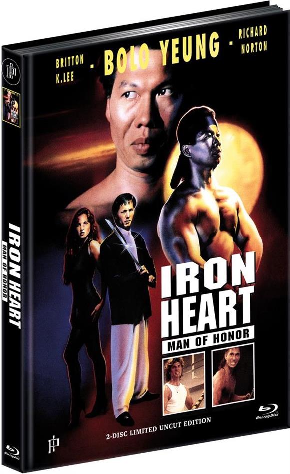 Iron Heart - Man of Honor (1992) Cover A, Édition Limitée, Mediabook, Uncut, Blu-ray + DVD