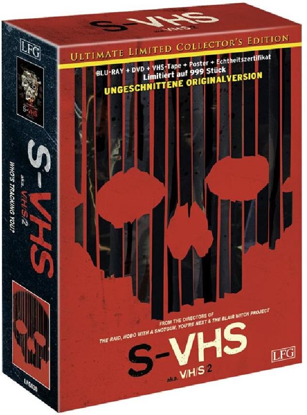 S-VHS - aka. V/H/S 2 (2013) Collector's Edition, Limited Edition, Ultimate Edition, Uncut, Blu-ray + DVD