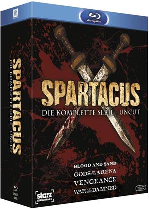Spartacus - Blood and Sand / Gods of the Arena / Vengeance / War of the Damned - Die komplette Serie (Uncut, 15 Blu-rays)